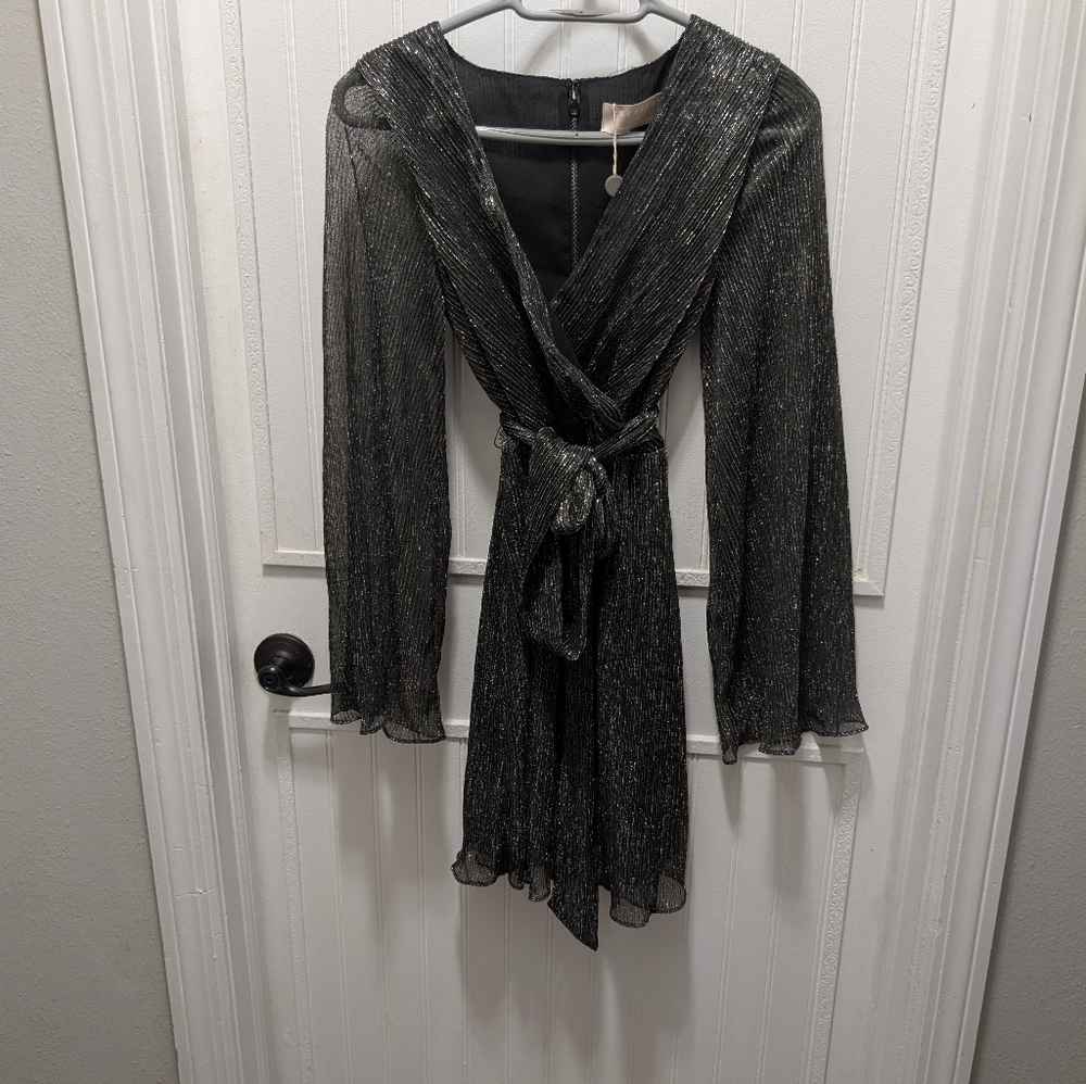 KEEPSAKE the Label..... "Now And Then" Black Lurex Metallic Mini Dress. NWT!!!!